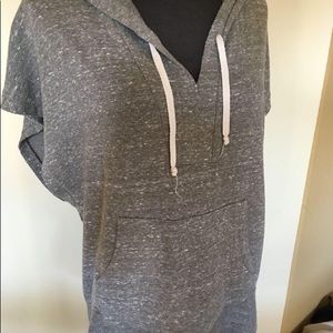 Silence + Noise Anthropologie Gray Hoodie Top